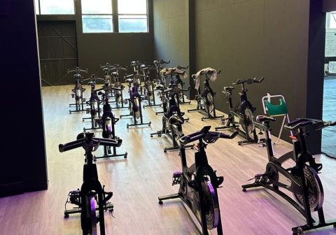 área de spinning ginásio de agueda