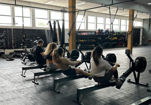 remo na zona de crossfit do ginásio l'orange bleue agueda