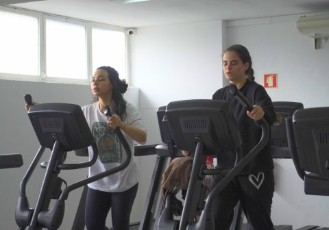 zona de cardio do ginásio l'orange bleue agueda